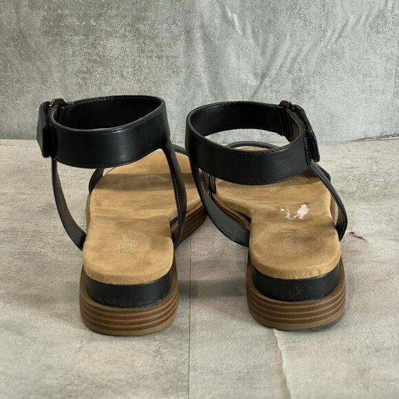 ALFANI Step N' Flex Women's Black Cherryll Sliver Flatform Wedge Sandals SZ 9.5 - Picture 6 of 11